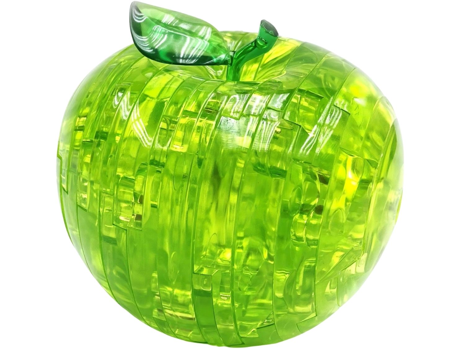 3dcrystal-90015-food-green-apple-44-pieces-crystal-3d-puzzle