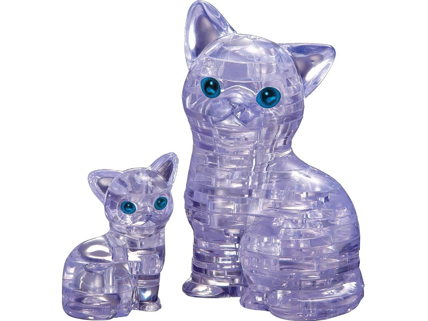 3dcrystal-90126-animal-clear-cat-kitten-49-pieces-crystal-3d-puzzle