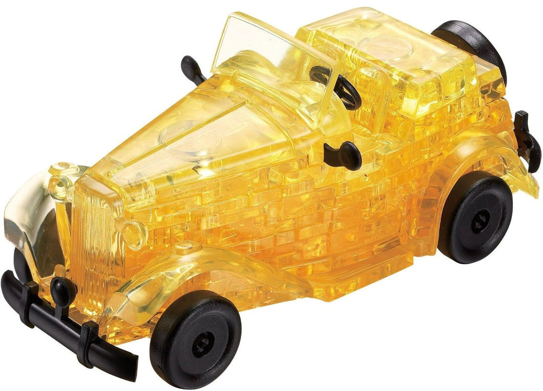 3dcrystal-90131-yellow-classic-car-53-pieces-3d-puzzle