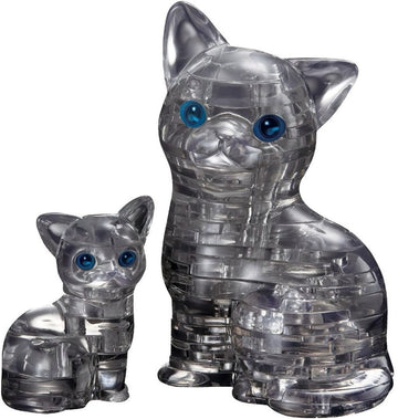 3dcrystal-90226-black-cat-&-kitten-49-pieces-3d-puzzle