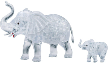 3dcrystal-90235-elephant-&-baby-46-pieces-3d-puzzle