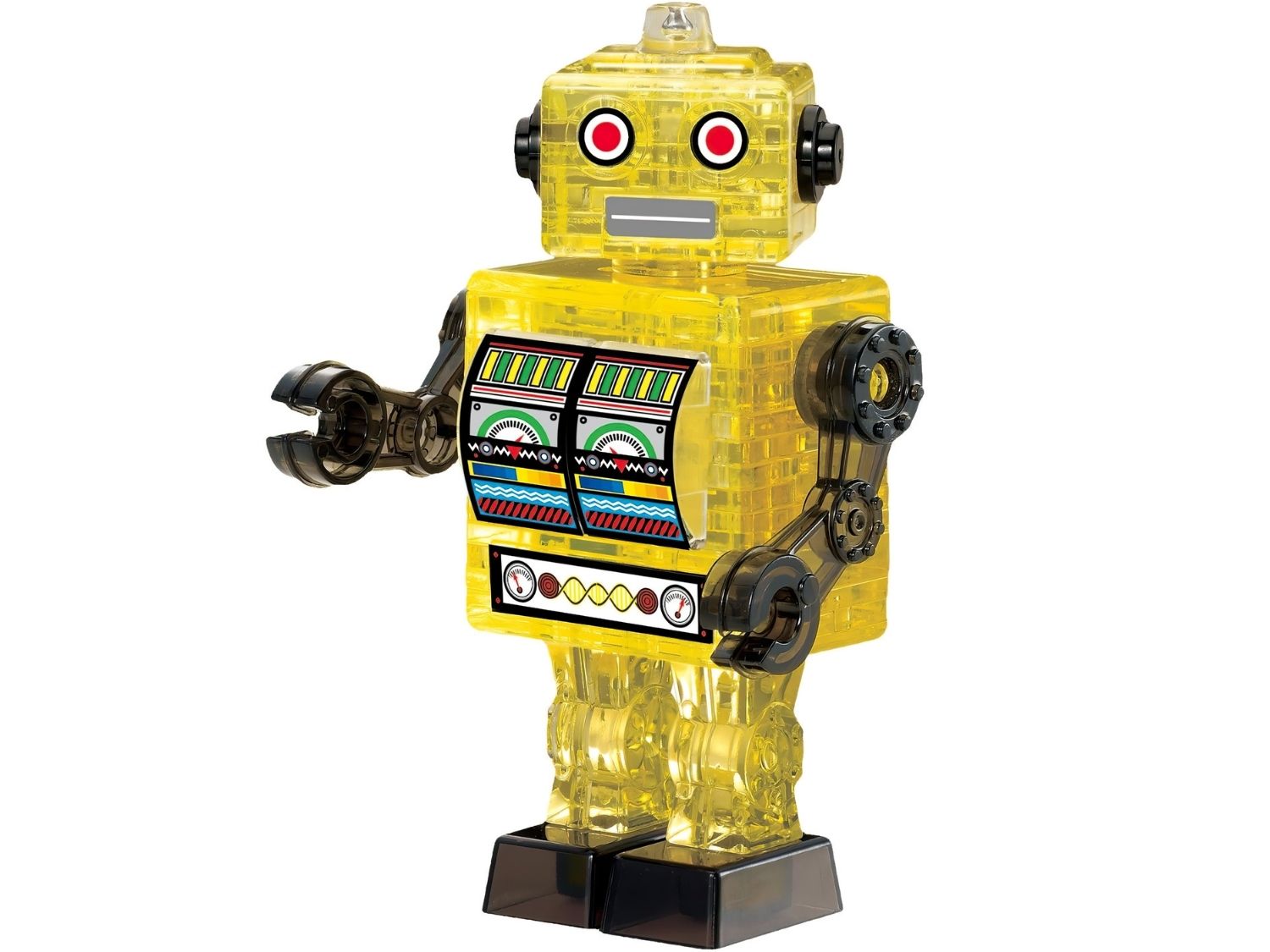 3dcrystal-90251-yellow-tin-robot-39-pieces-crystal-3d-puzzle