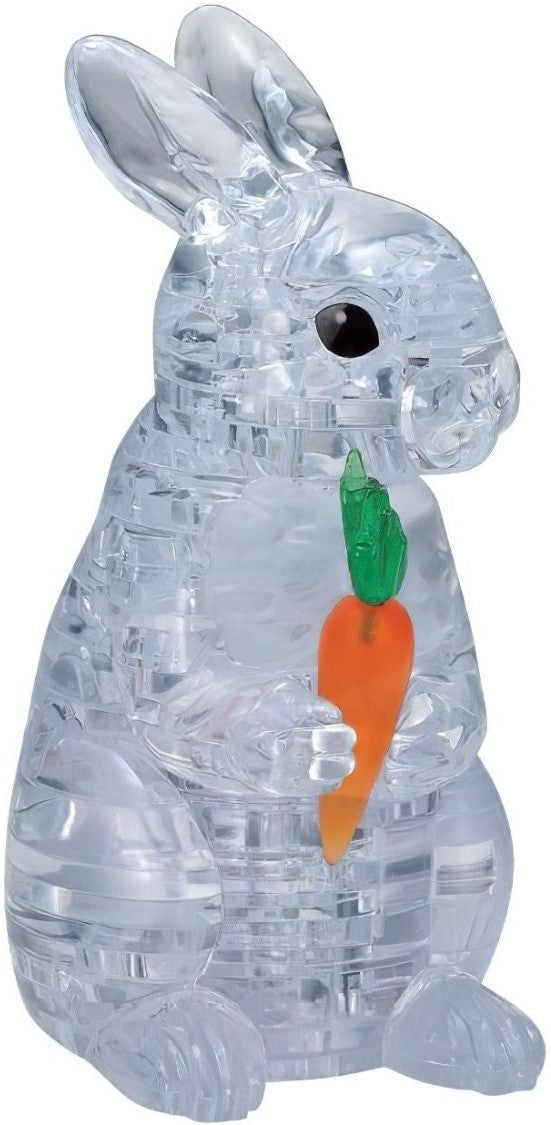 3dcrystal-90259-clear-rabbit-41-pieces-3d-puzzle