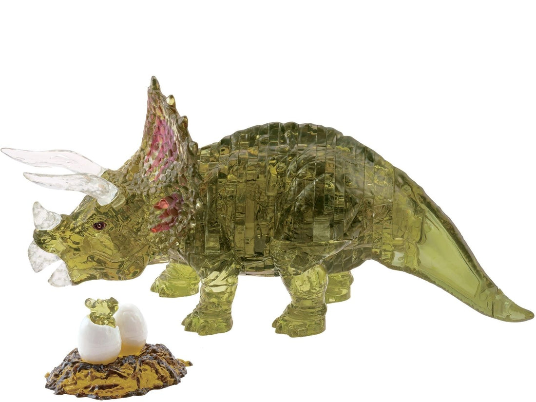 3dcrystal-90271-dinosaur-green-triceratops-61-pieces-crystal-3d-puzzle