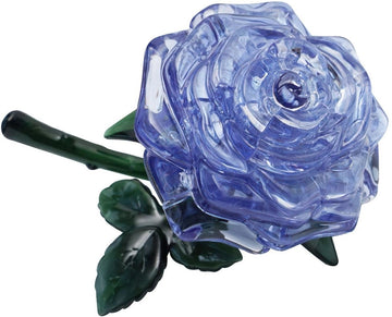 3dcrystal-90313-vintage-blue-rose-44-pieces-3d-puzzle