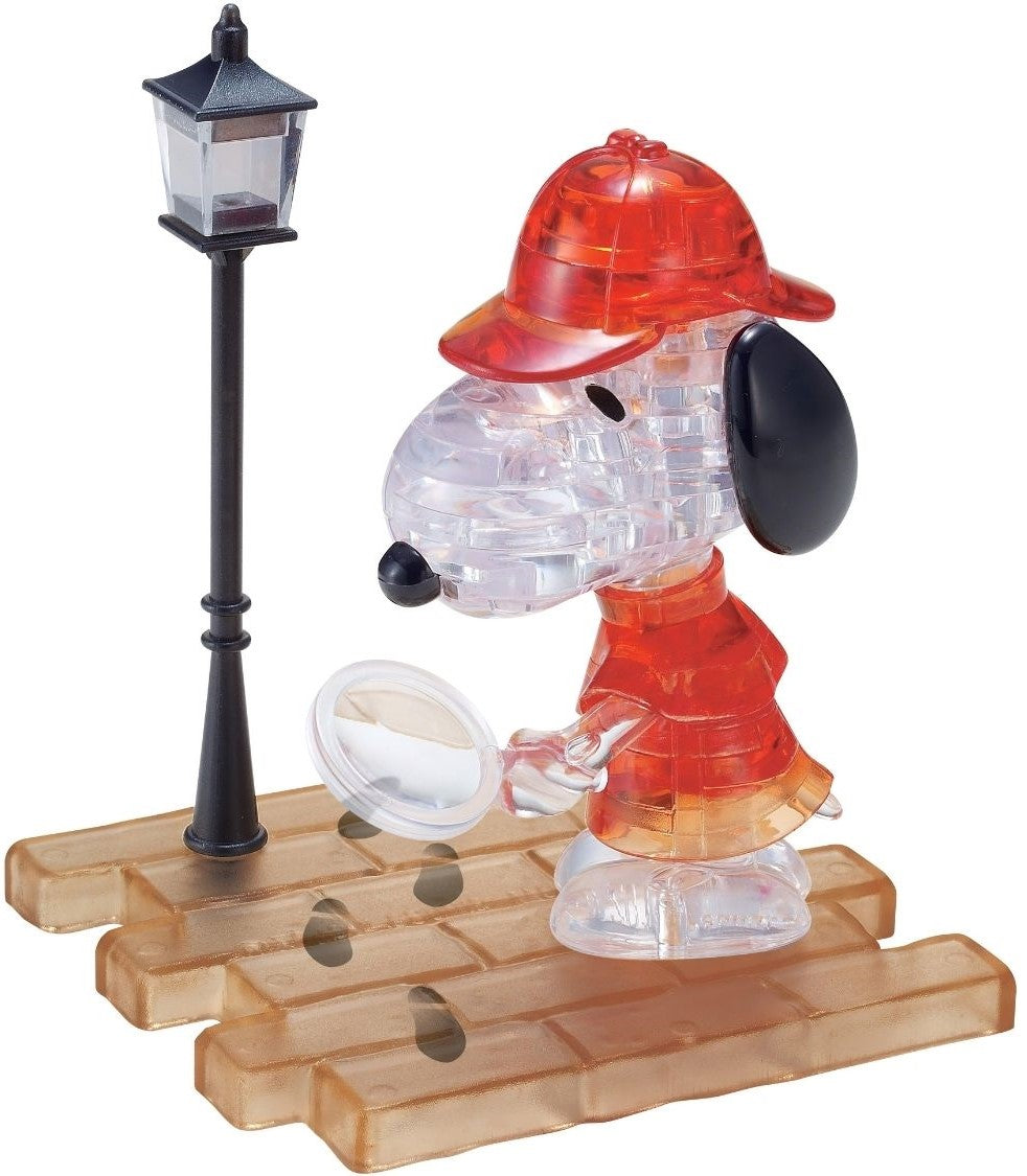 3dcrystal-90527-peanuts---snoopy-detective-34-pieces-3d-puzzle