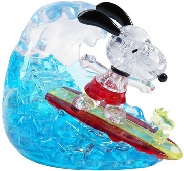 3dcrystal-90727-peanuts---snoopy-surfing-41-pieces-3d-puzzle