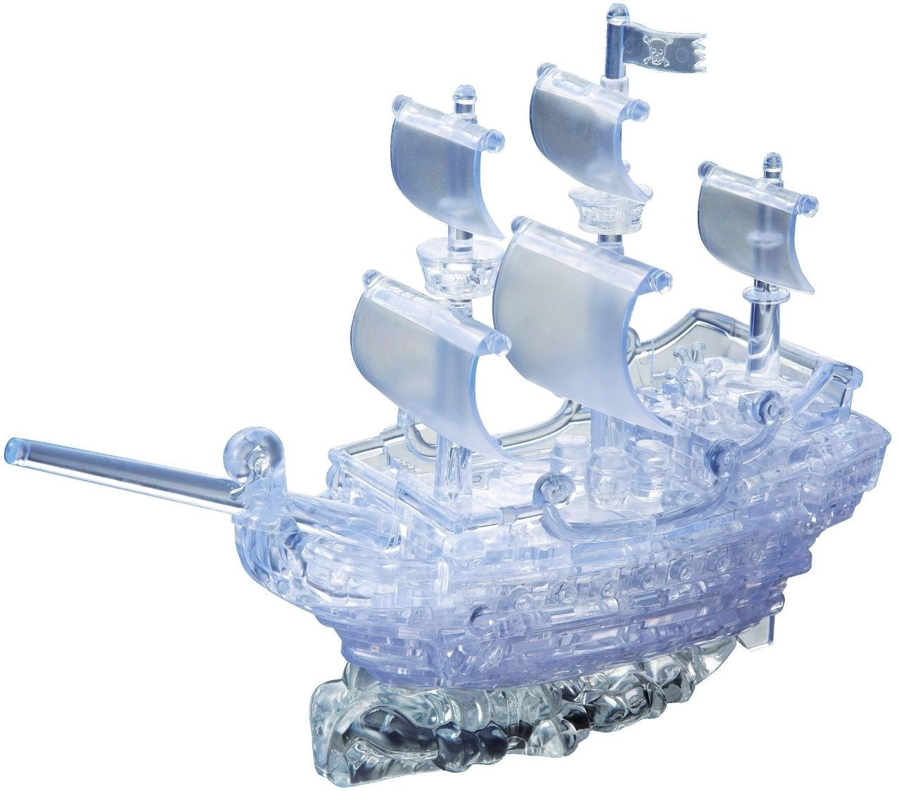 3dcrystal-91006-pirate-ship-(clear)-101-pieces-3d-puzzle