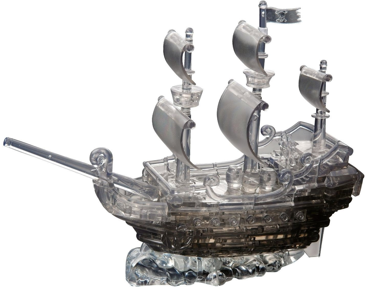 3dcrystal-91106-pirate-ship-(black)-101-pieces-3d-puzzle