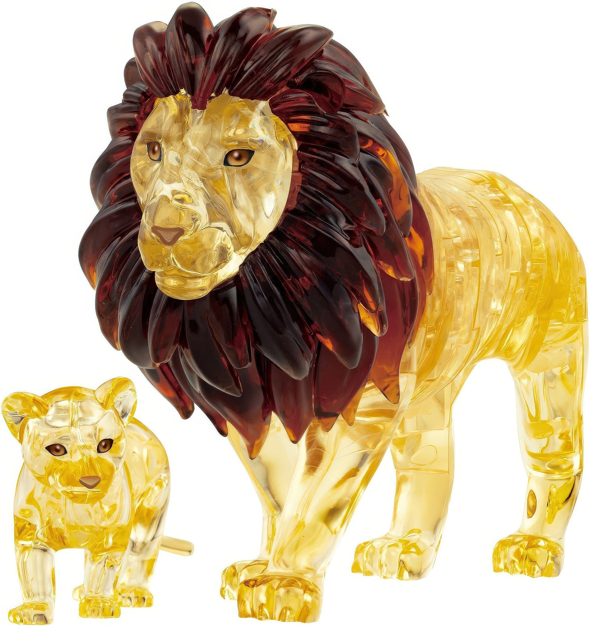 3dcrystal-z007-lion-&-cub-55-pieces-3d-puzzle