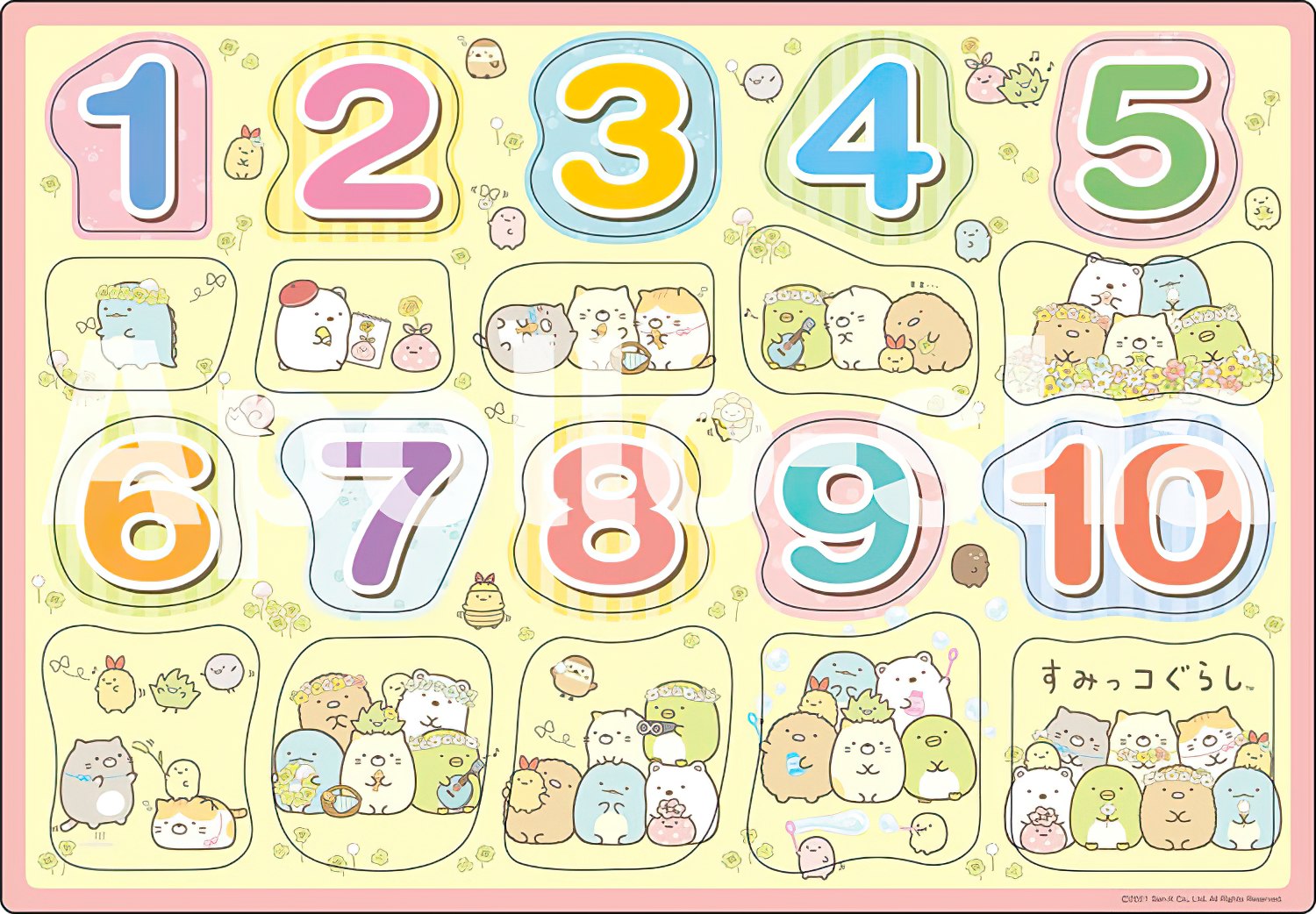 Apollo • Learn Numbers with Sumikko Gurashi　20 PCS　Jigsaw Puzzle