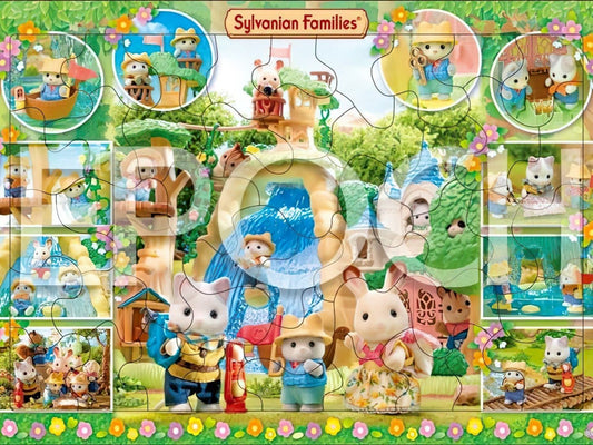 Apollo • Sylvanian Families • Big Waterfall in the Secret Forest　46 PCS　Jigsaw Puzzle
