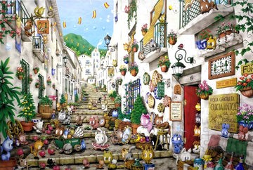 appleone-1000-289-big-commotion-in-spain!-1000-pieces-jigsaw-puzzle