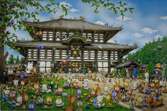 Appleone 1000-319　Animal • Welcome! Japan　1000 Pieces Jigsaw Puzzle