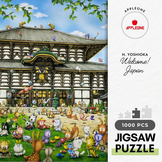 Appleone 1000-319　Animal • Welcome! Japan　1000 Pieces Jigsaw Puzzle