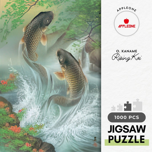 Appleone 1000-346　Illustration • Rising Koi　1000 Pieces Jigsaw Puzzle