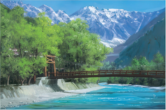 Appleone 1000-383　Scenery • Kappa Bridge, Kamikochi　1000 Pieces Jigsaw Puzzle