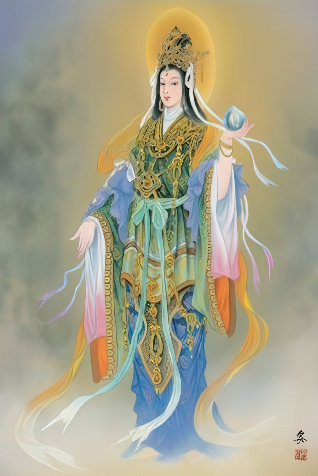 appleone-1000-411-kichijoten-goddess-statue-1000-pieces-jigsaw-puzzle