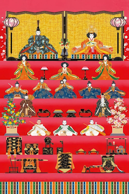 Appleone 1000-664　Illustration • Hanayagi Dolls　1000 Pieces Jigsaw Puzzle