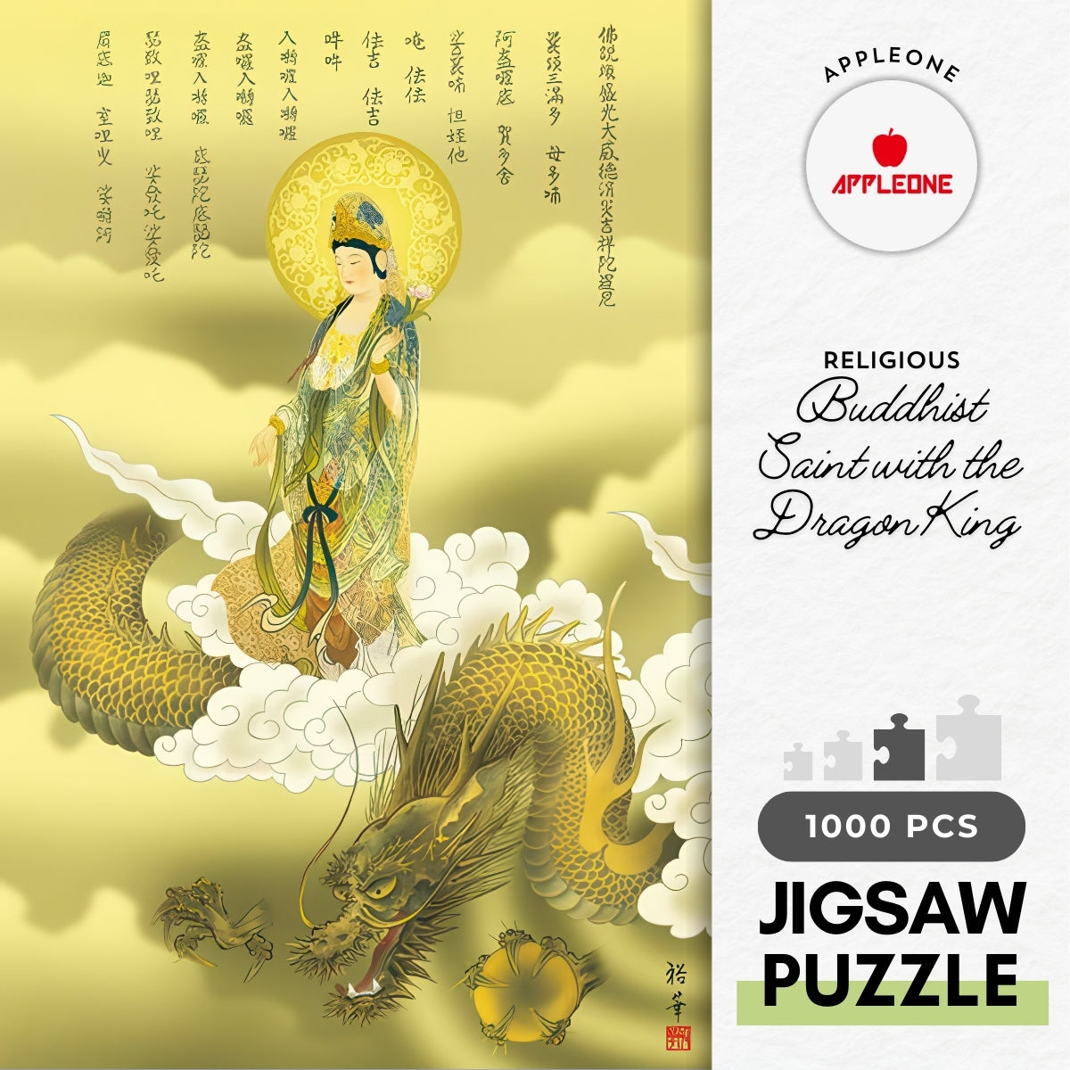 appleone-1000-676-religious-buddhist-saint-with-the-dragon-king-1000-pieces-jigsaw-puzzle