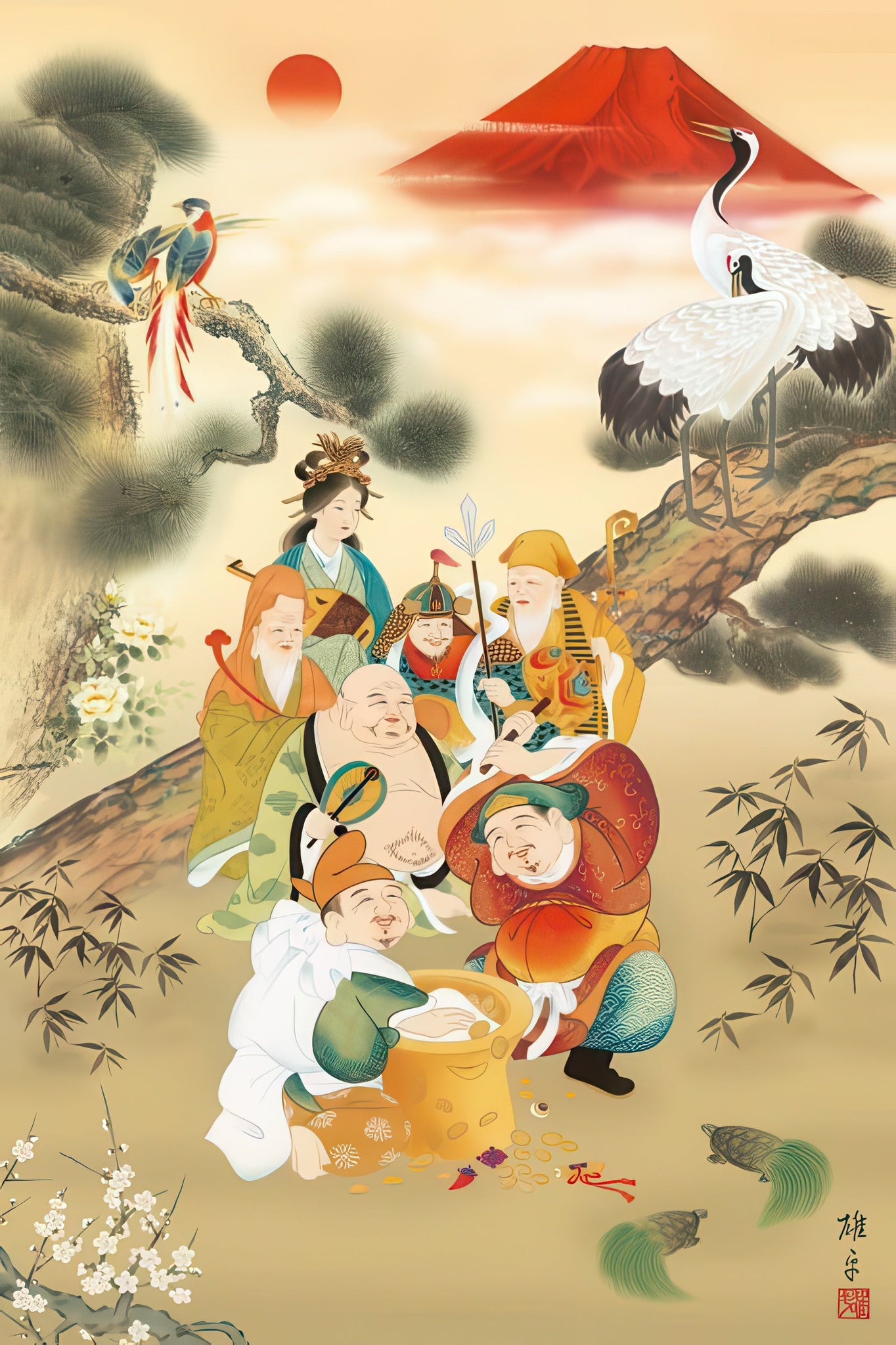 appleone-1000-679-lucky-seven-gods-of-fulfillment-1000-pieces-jigsaw-puzzle
