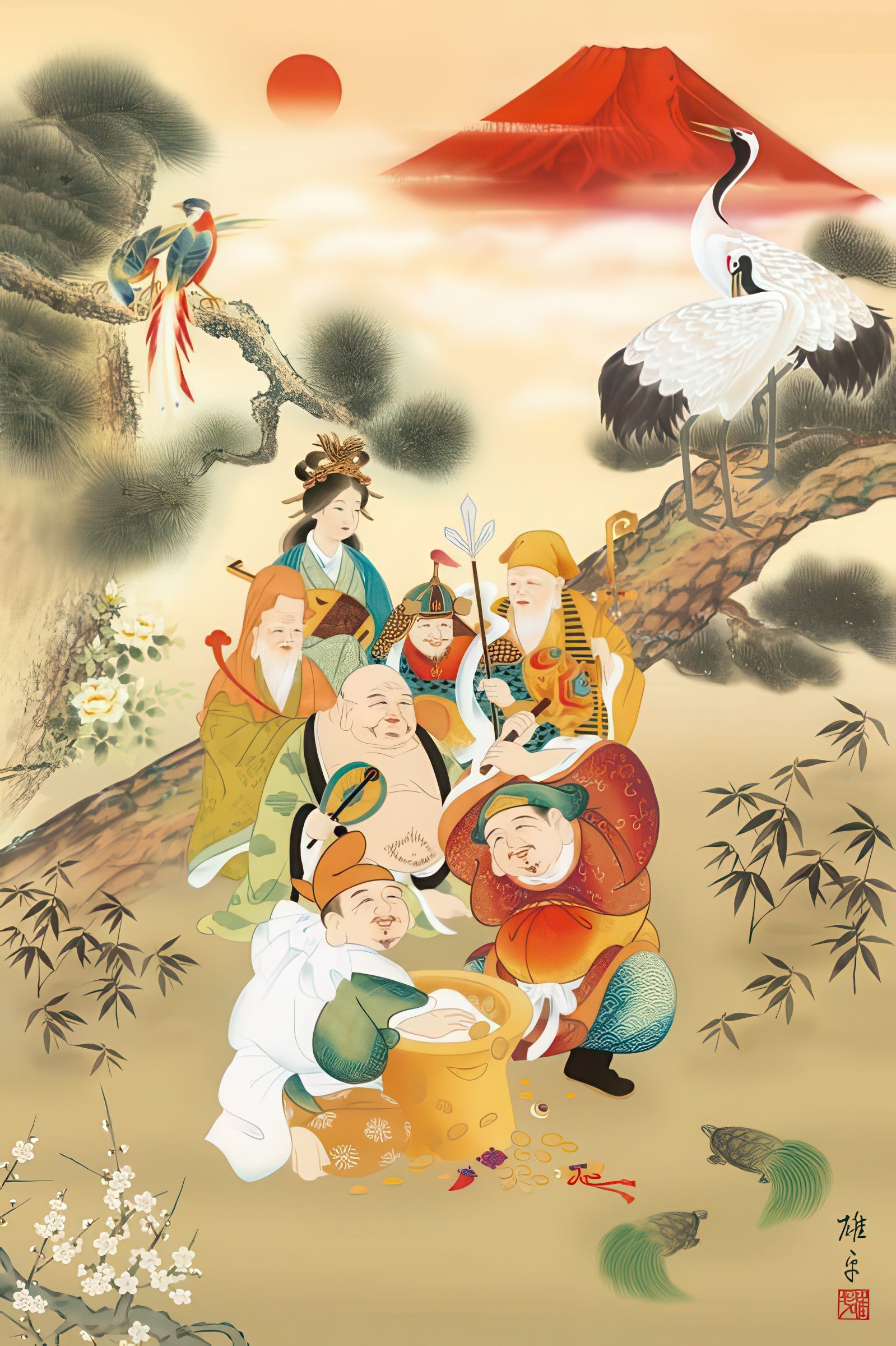 appleone-1000-679-lucky-seven-gods-of-fulfillment-1000-pieces-jigsaw-puzzle