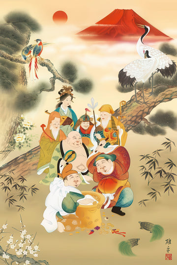 appleone-1000-679-lucky-seven-gods-of-fulfillment-1000-pieces-jigsaw-puzzle