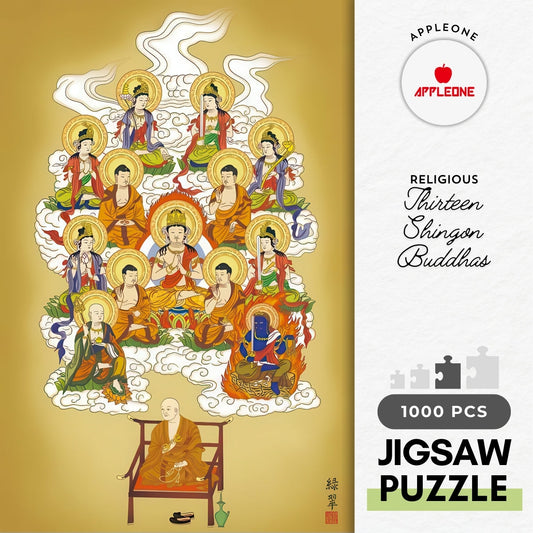 Appleone 1000-680　Religious • Thirteen Shingon Buddhas　1000 Pieces Jigsaw Puzzle