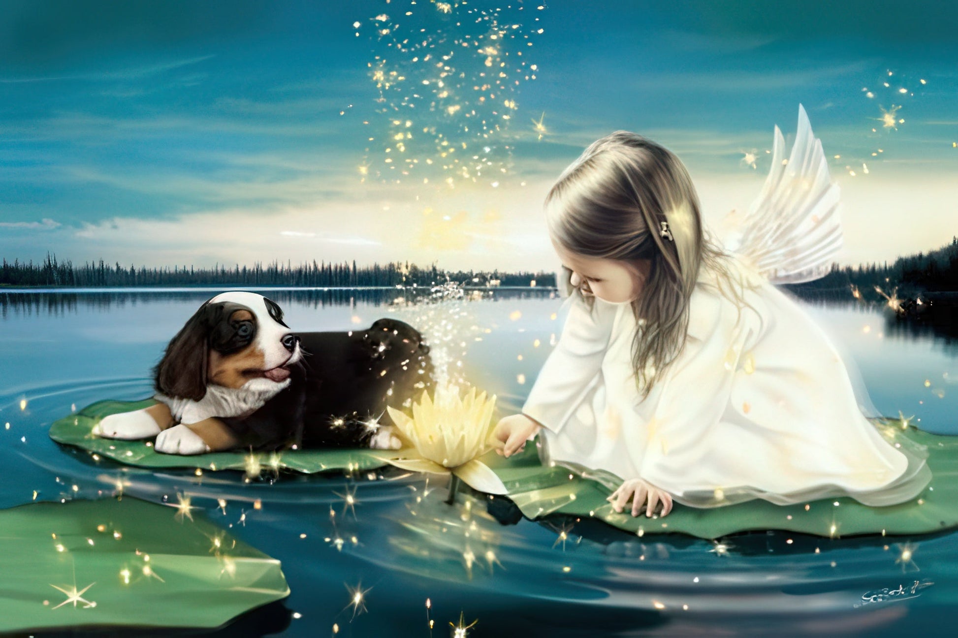 appleone-1000-681-peace:-water-lily-1000-pieces-jigsaw-puzzle