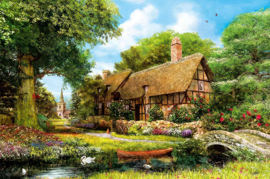 Appleone 1000-694　Illustration • Sunny Side Cottage　1000 Pieces Jigsaw Puzzle