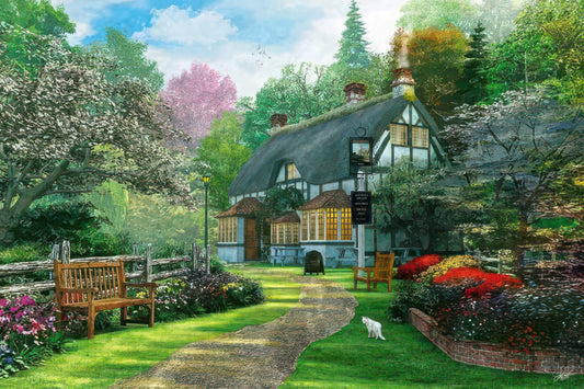 Appleone 1000-751　Illustration • Afternoon Tea Cottage　1000 Pieces Jigsaw Puzzle