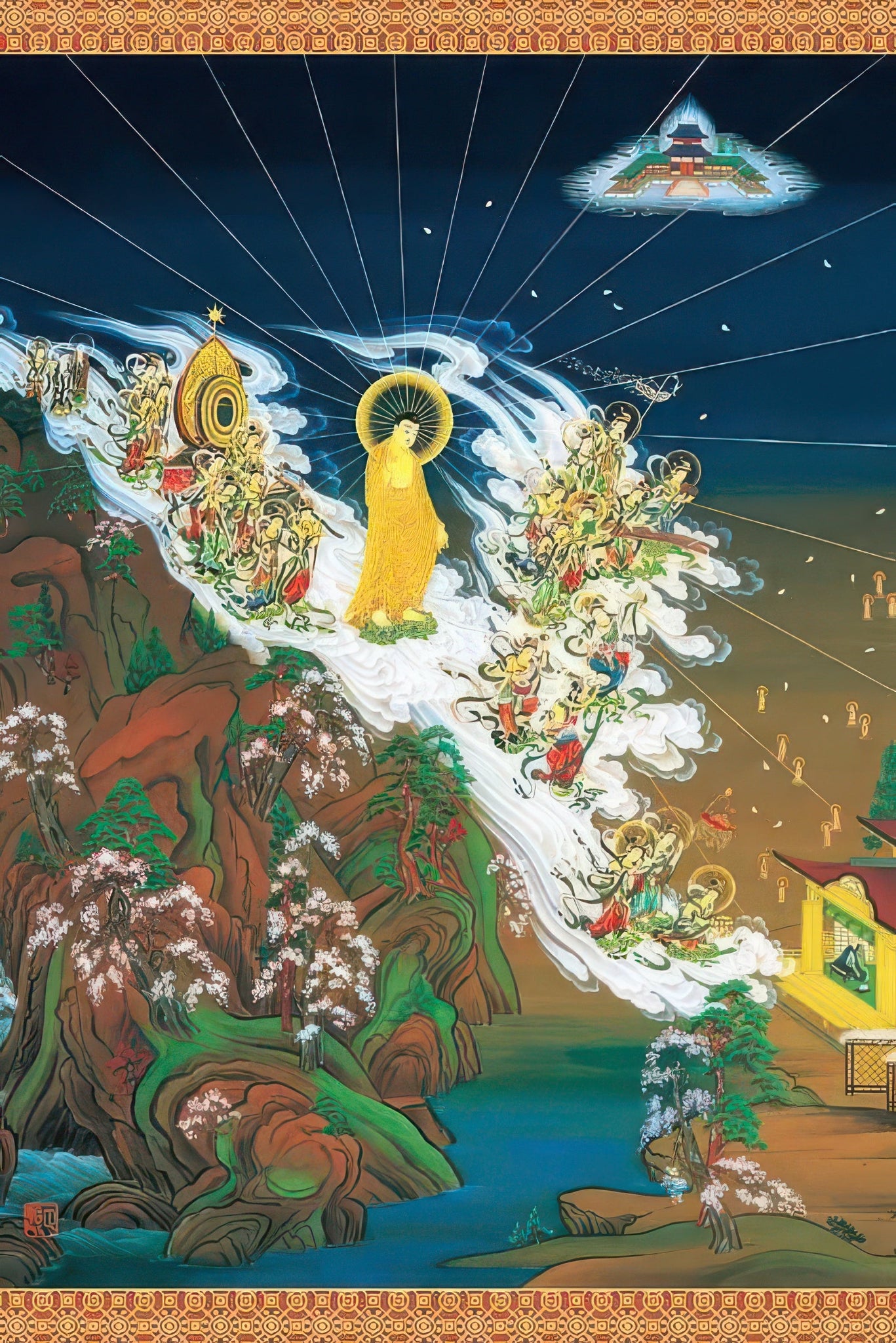 appleone-1000-755-twenty-five-bodhisattvas-welcome-of-amida-1000-pieces-jigsaw-puzzle