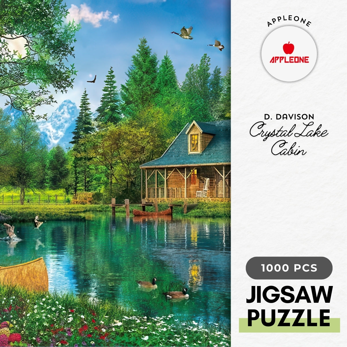 appleone-1000-768-illustration-crystal-lake-cabin-1000-pieces-jigsaw-puzzle