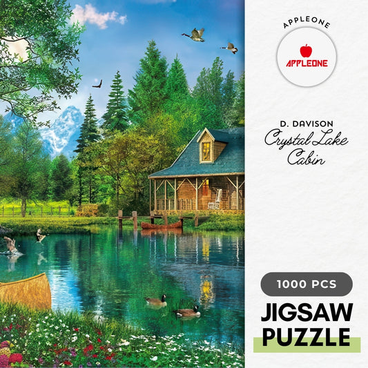 Appleone 1000-768　Illustration • Crystal Lake Cabin　1000 Pieces Jigsaw Puzzle