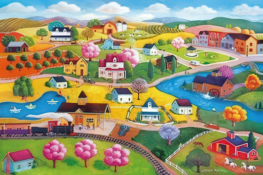 Appleone 1000-775　Illustration • My Merry Town　1000 Pieces Jigsaw Puzzle