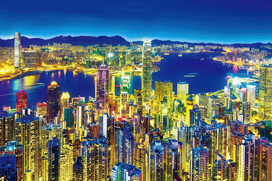 Appleone 1000-784　Scenery • Golden Night Hong Kong　1000 Pieces Jigsaw Puzzle