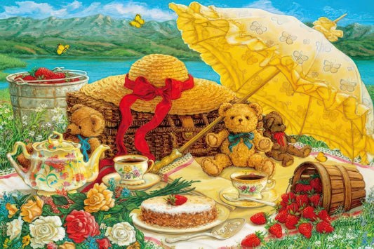 Appleone 1000-785　Illustration • A Beary Nice Picnic　1000 Pieces Jigsaw Puzzle