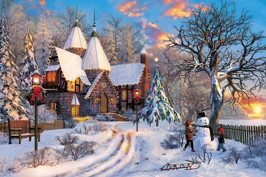 appleone-1000-790-illustration-christmas-cottage-1000-pieces-jigsaw-puzzle