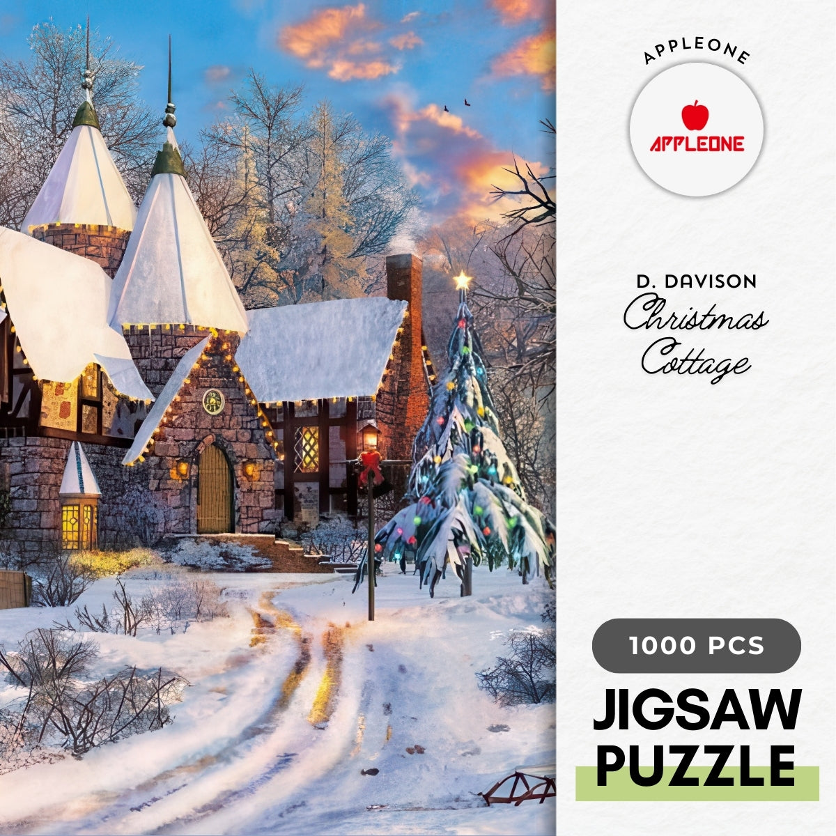 appleone-1000-790-illustration-christmas-cottage-1000-pieces-jigsaw-puzzle