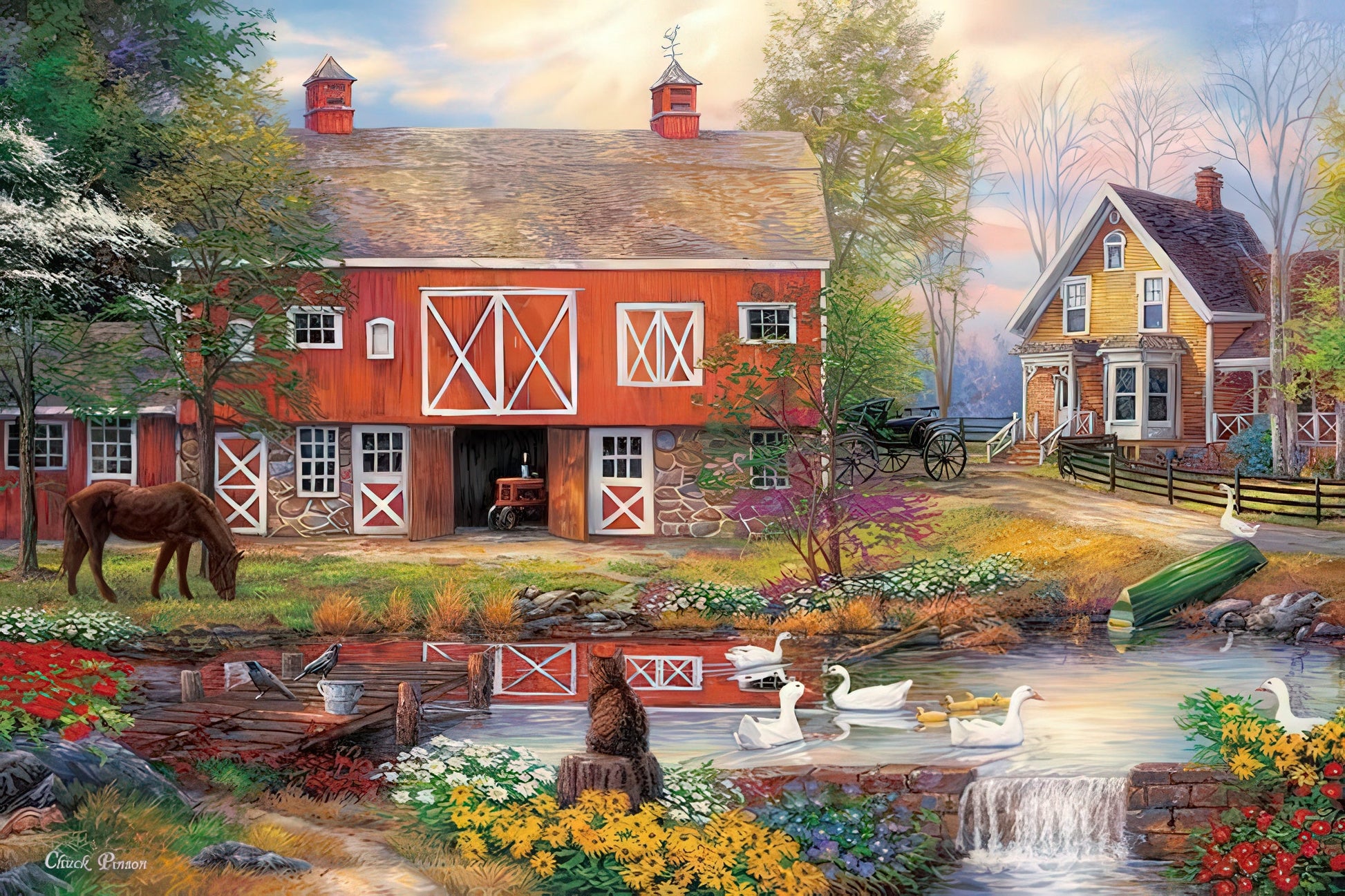 appleone-1000-797-illustration-reflections-on-country-living-1000-pieces-jigsaw-puzzle