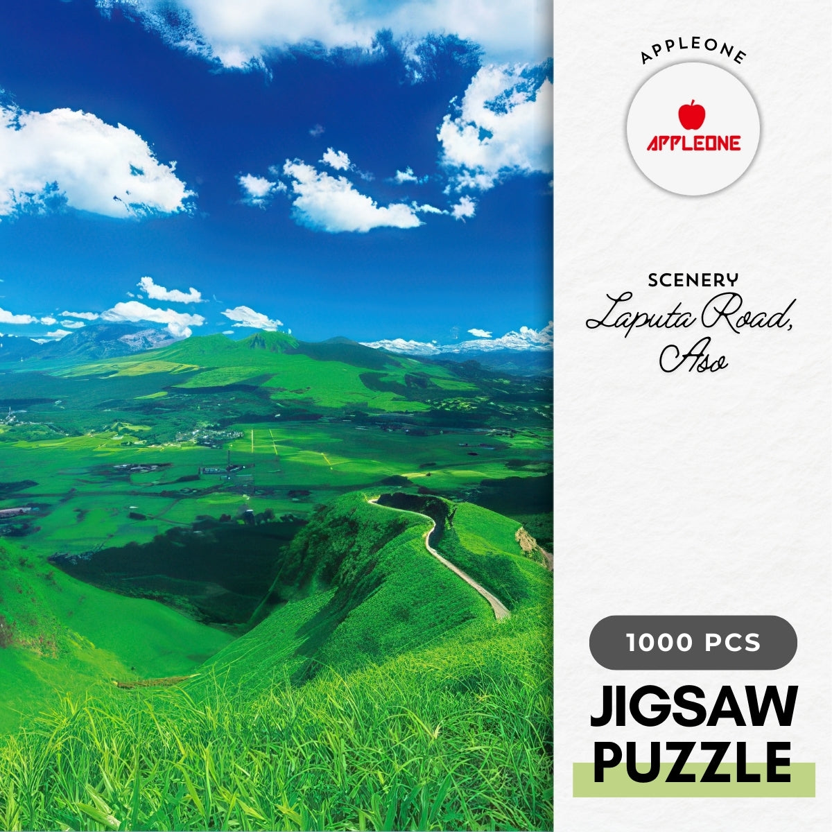 appleone-1000-801-scenery-laputa-road-aso-1000-pieces-jigsaw-puzzle