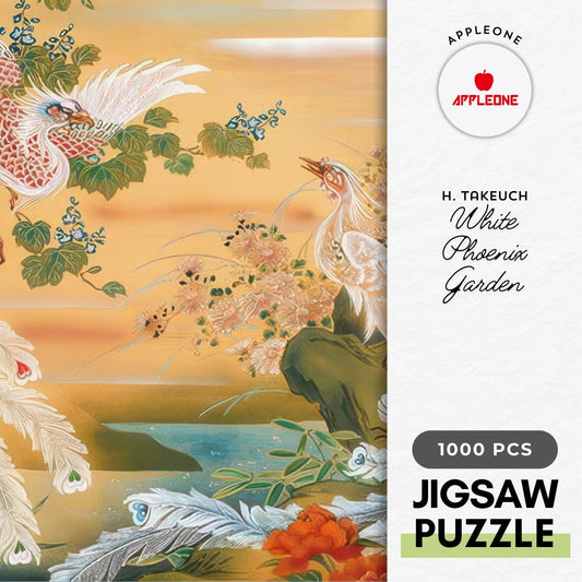 Appleone 1000-803　Illustration • White Phoenix Garden　1000 Pieces Jigsaw Puzzle