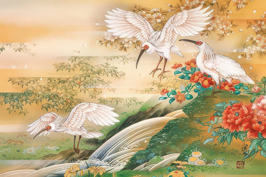 Appleone 1000-804　Illustration • Flying Cranes　1000 Pieces Jigsaw Puzzle