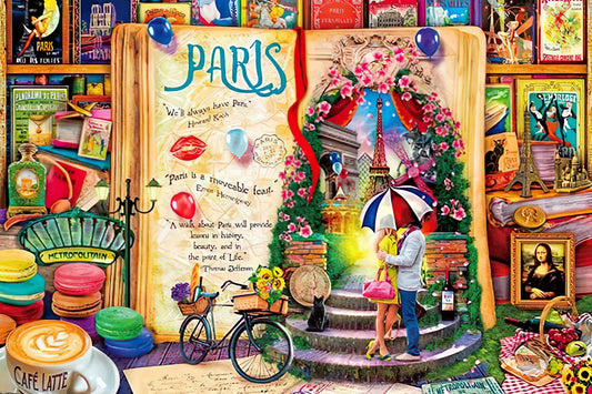 Appleone â€¢ Aimee Stewart â€¢ Life is an Open Book / Parisã€€1000 PCSã€€Jigsaw Puzzle