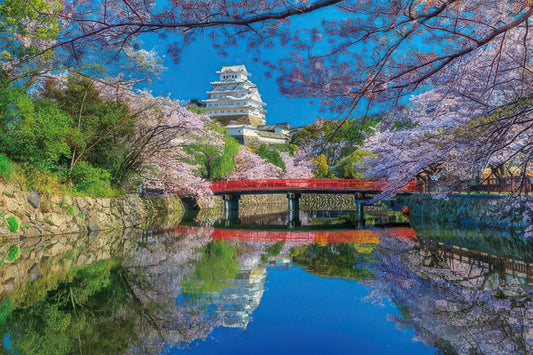 Appleone 1000-833　Scenery • Blooming Sakura at Himeji Castle　1000 Pieces Jigsaw Puzzle