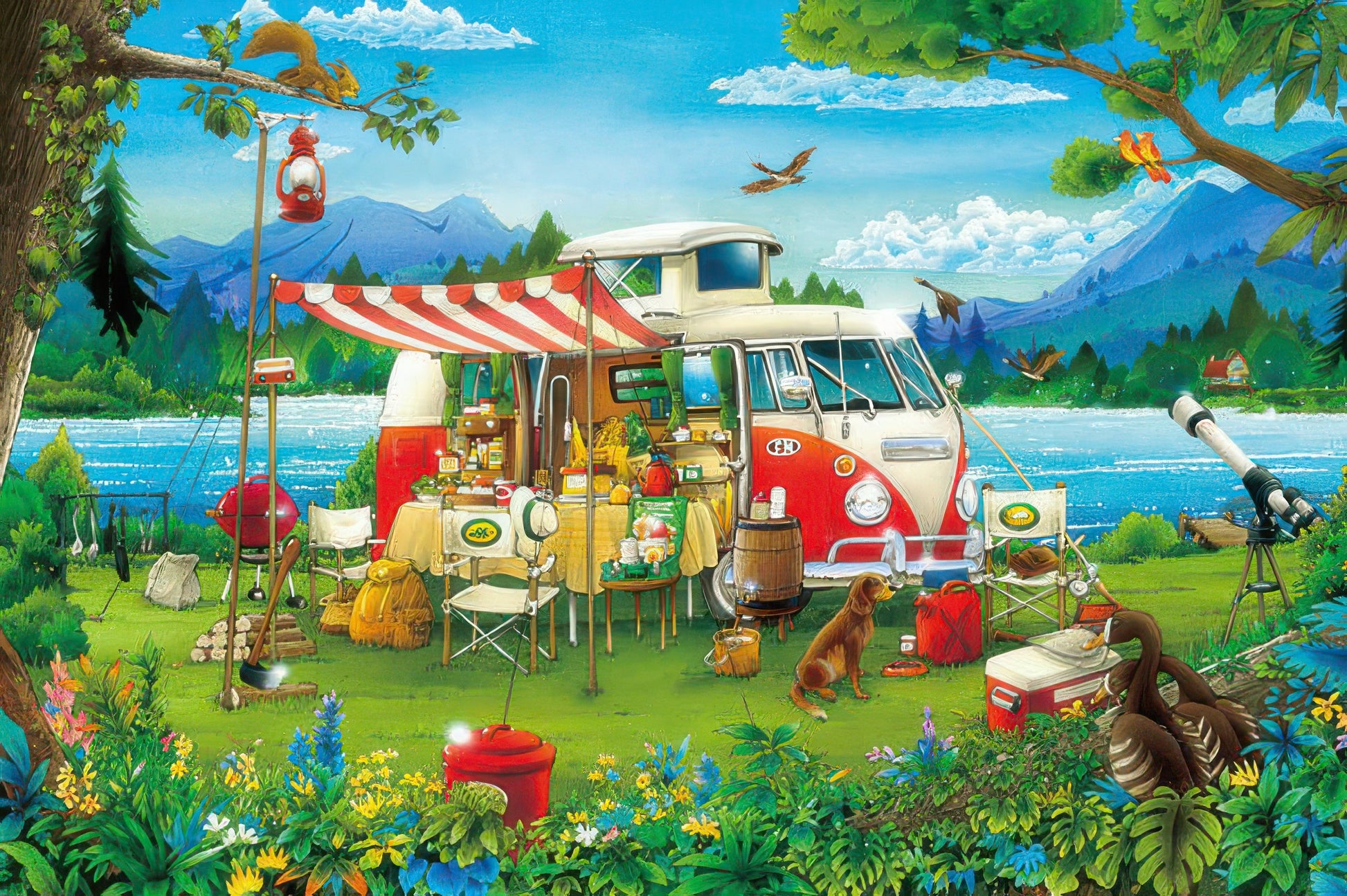 appleone-1000-839-illustration-camping-holiday-1000-pieces-jigsaw-puzzle