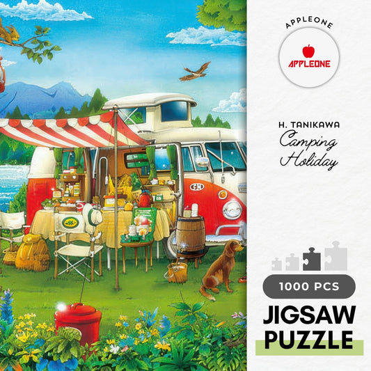 Appleone 1000-839　Illustration • Camping Holiday　1000 Pieces Jigsaw Puzzle