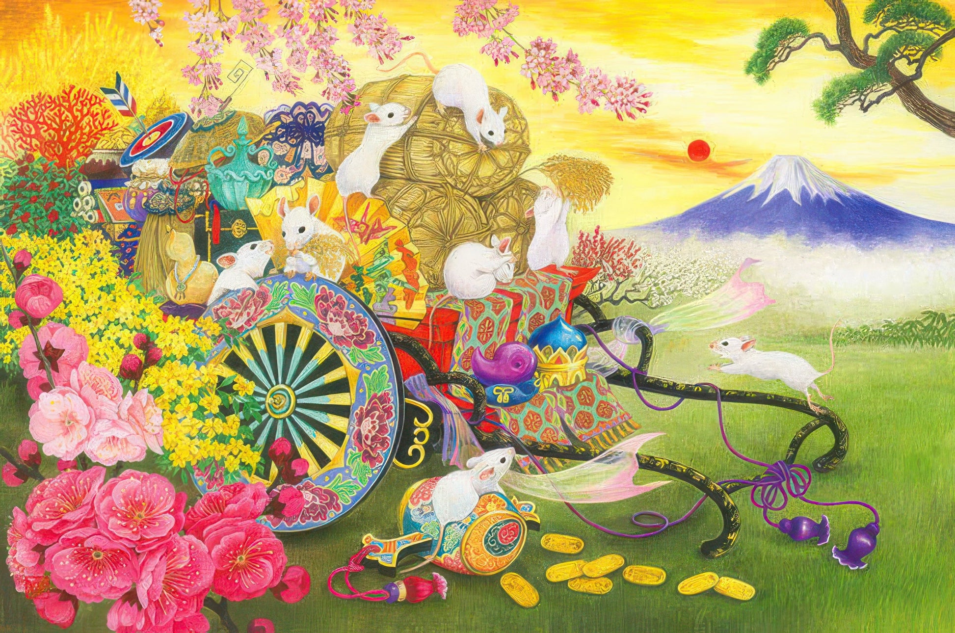 appleone-1000-841-illustration-auspicious-lucky-mouse-1000-pieces-jigsaw-puzzle