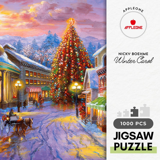 Appleone 1000-843　Fine Art • Winter Carol　1000 Pieces Jigsaw Puzzle