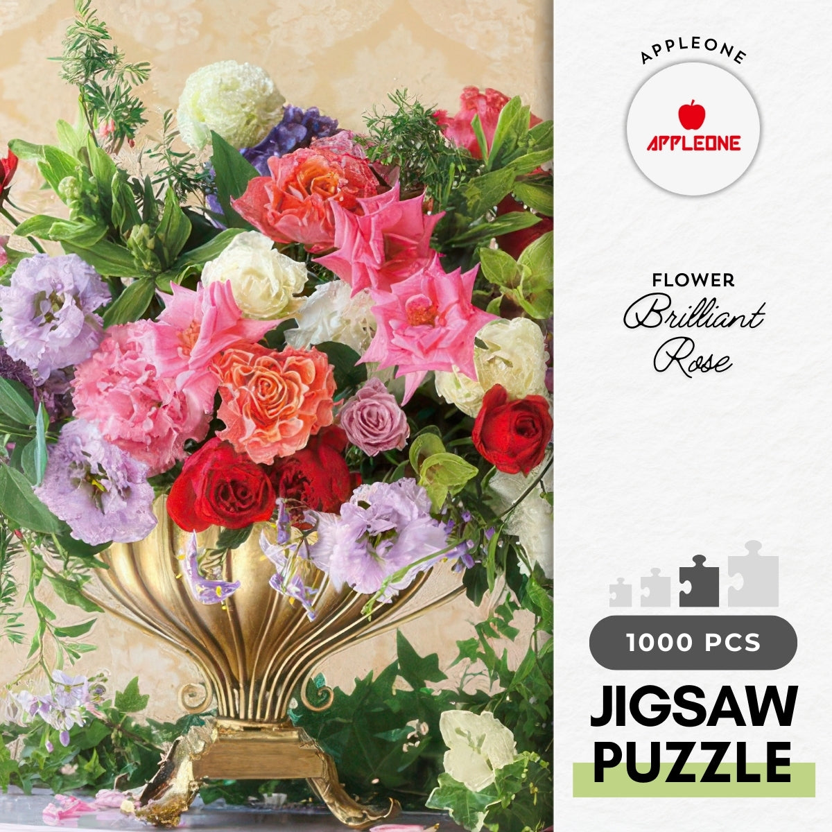 appleone-1000-846-flower-brilliant-rose-1000-pieces-jigsaw-puzzle